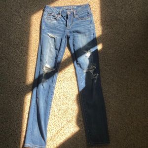 American Eagle Skinny Ripped Jeans